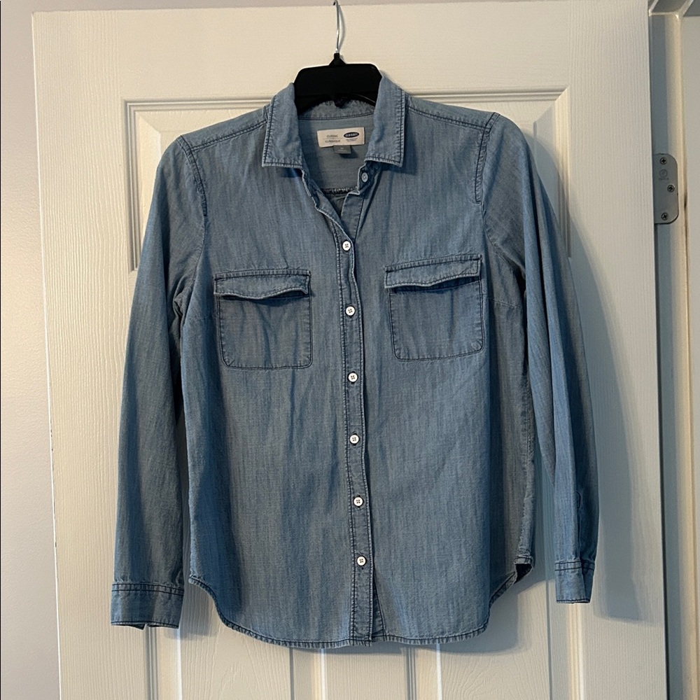 Old Navy Blue Button Down Shirt